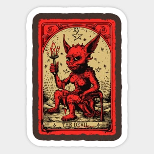 The Devil Tarot Card Sticker